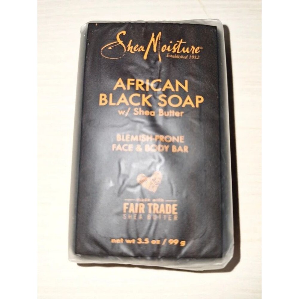 SheaMoisture African Black Soap Original Scent Face and Body Bar Soap - 3.5oz